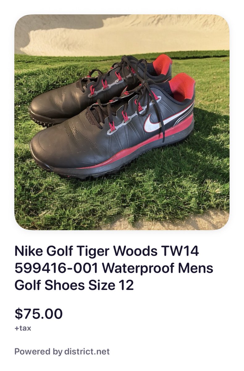 Nike Golf Tiger Woods TW14 599416-001 Waterproof Mens Golf Shoes Size 12 #claim 24769: Follow and reply with #claim to purchase!

#tigerwoods #golfshoes #golf #nike #nikegolf #district #onestopshop
