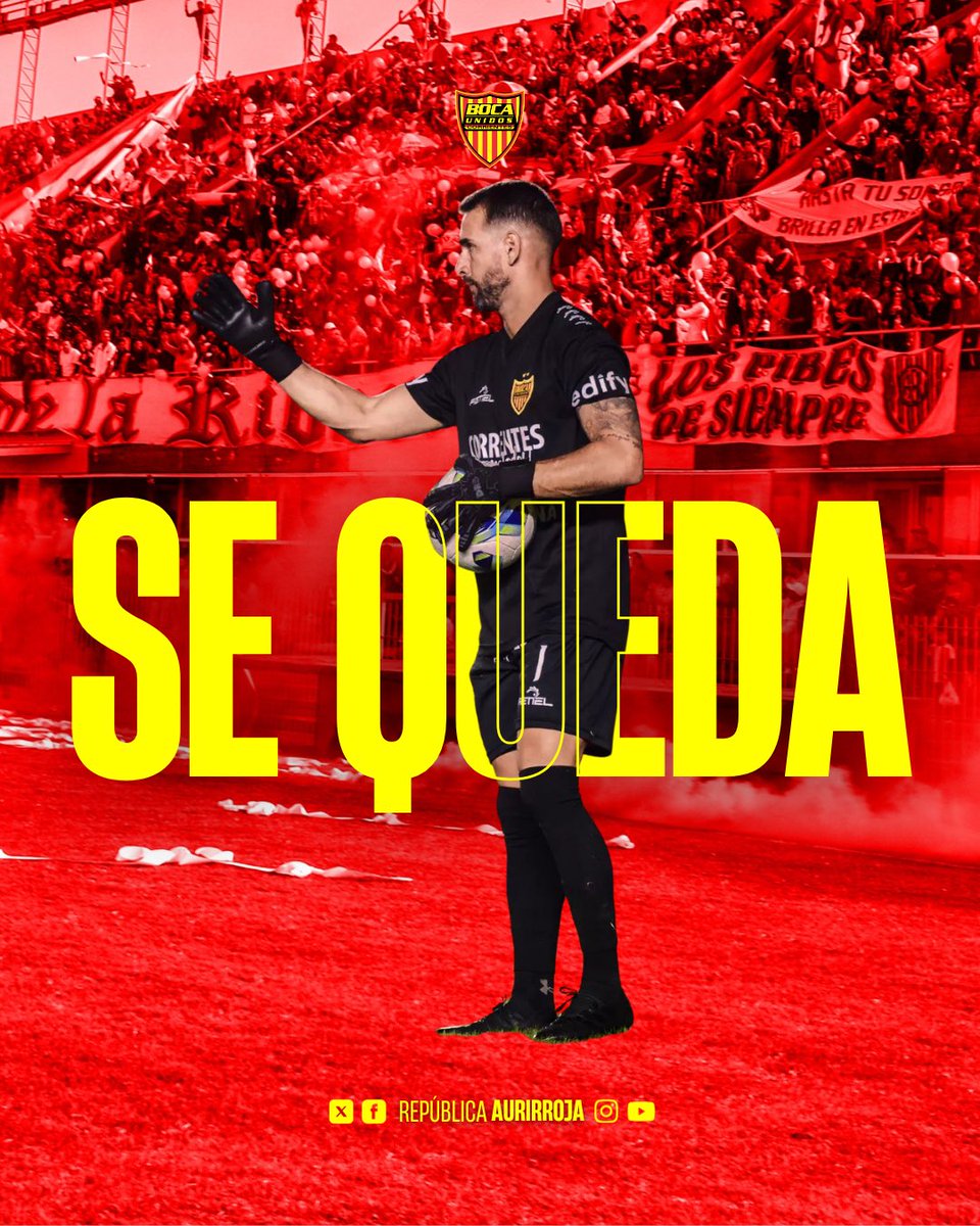 #FederalA ⚽️ Primera confirmación del 2024 🔥

El mejor arquero de la categoría elige quedarse en Boca Unidos. Corrientes tiene paye… 😎