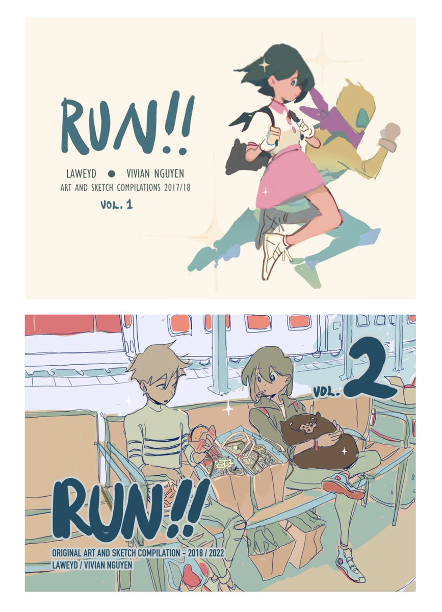 [RT💖] Happy news !!  Digital copies of my artzines and comics are now finally available on my ko-fi shop if you prefer to read PDF versions of them !  Link in in 🧵 !
