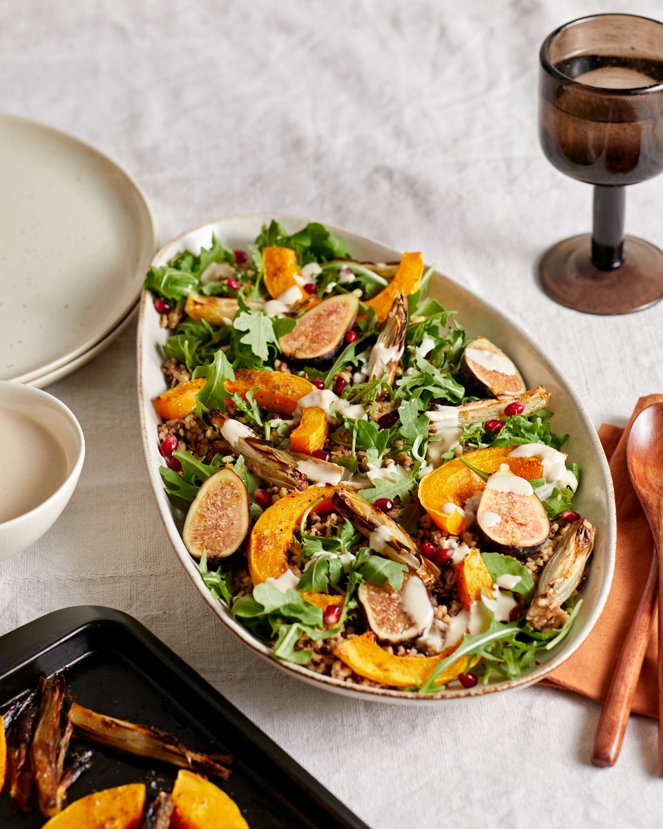 Get some nutrients in by making a warm winter salad this week, packed full of roasted veg.

This roasted shallot, pumpkin and fig salad provides the perfect balance of sweet, savoury and nutty flavours.

Here's the link to the recipe: bit.ly/47Dn3XZ