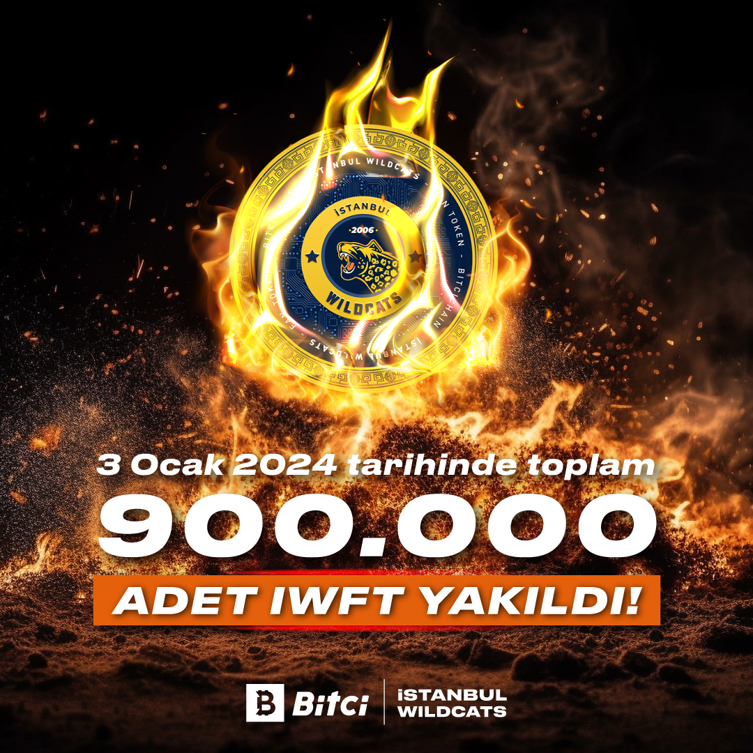 safebitcom's tweet photo. 🐈 İstanbul Wildcats başarı yakımları devam ediyor!
🔥 3 Ocak 2024 tarihinde toplam arzdan 900.000 adet $IWFT yakım işlemi tamamlandı. 🔥
👉 https://t.co/lZF2mOQEMU
#Bitci #İstanbulWildcats #IWFT https://t.co/fWNUYyNJQ9