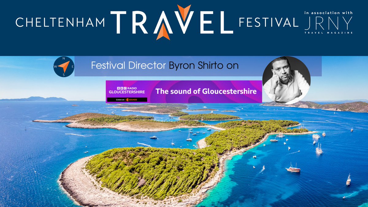 Ahead of the inaugural @CheltTravelFest this Saturday, Byron Shirto catches up with @BBCGlos @_jonnysmith at Breakfast from 7am tomorrow, Thursday 4th. If you haven't already got your ticket for the hottest festival in town this Saturday, tune in to bbc.co.uk/.../live:bbc_r…