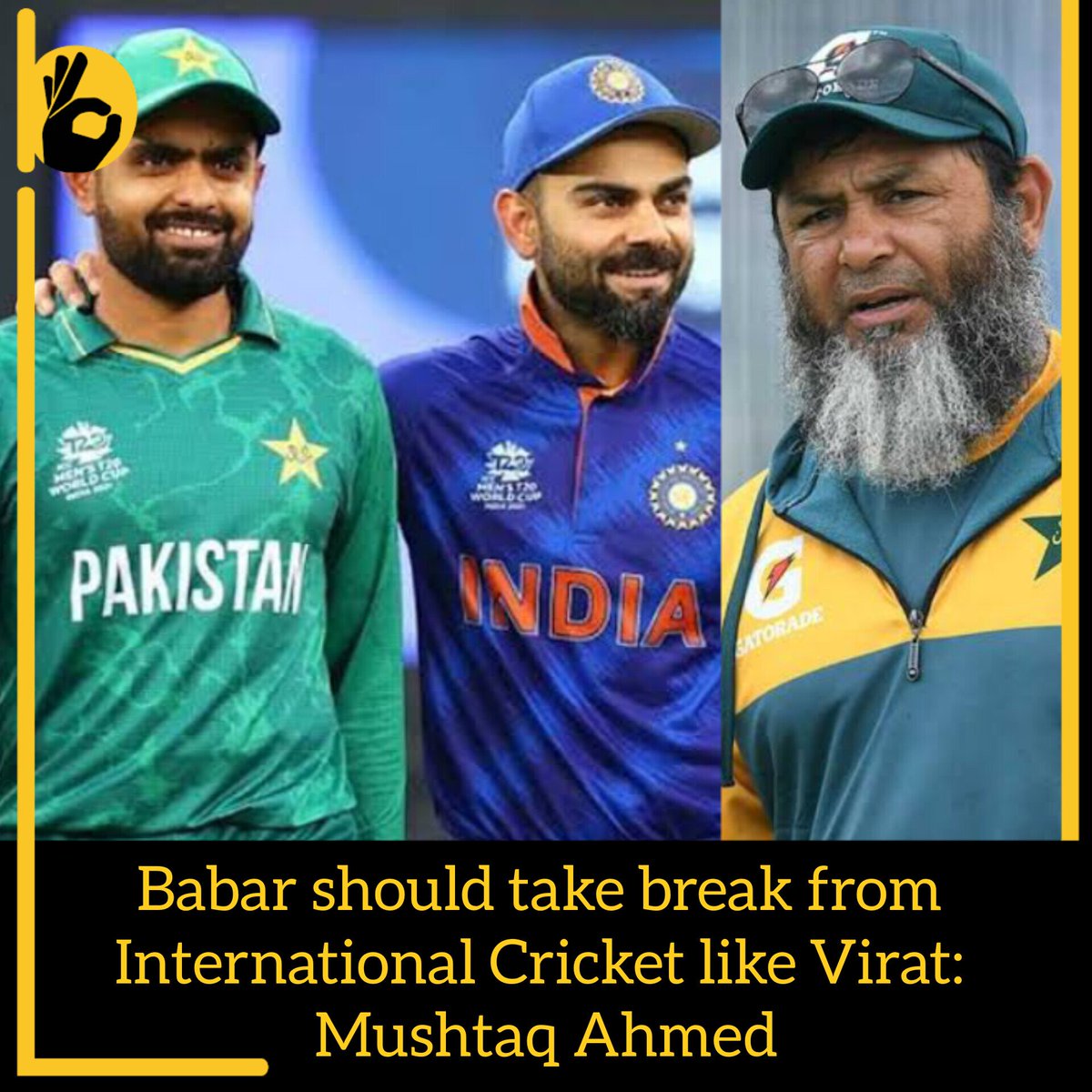 Behtareenpk's tweet photo. Since Babar has been struggling for form in Pakistan’s ongoing three-match Test series against Australia, Former Pakistan spinner Mushtaq Ahmed advised Babar Azam to take a break from international cricket while quoting the example of Virat Kohli. What are your thoughts on this? https://t.co/uWrefQgYhW