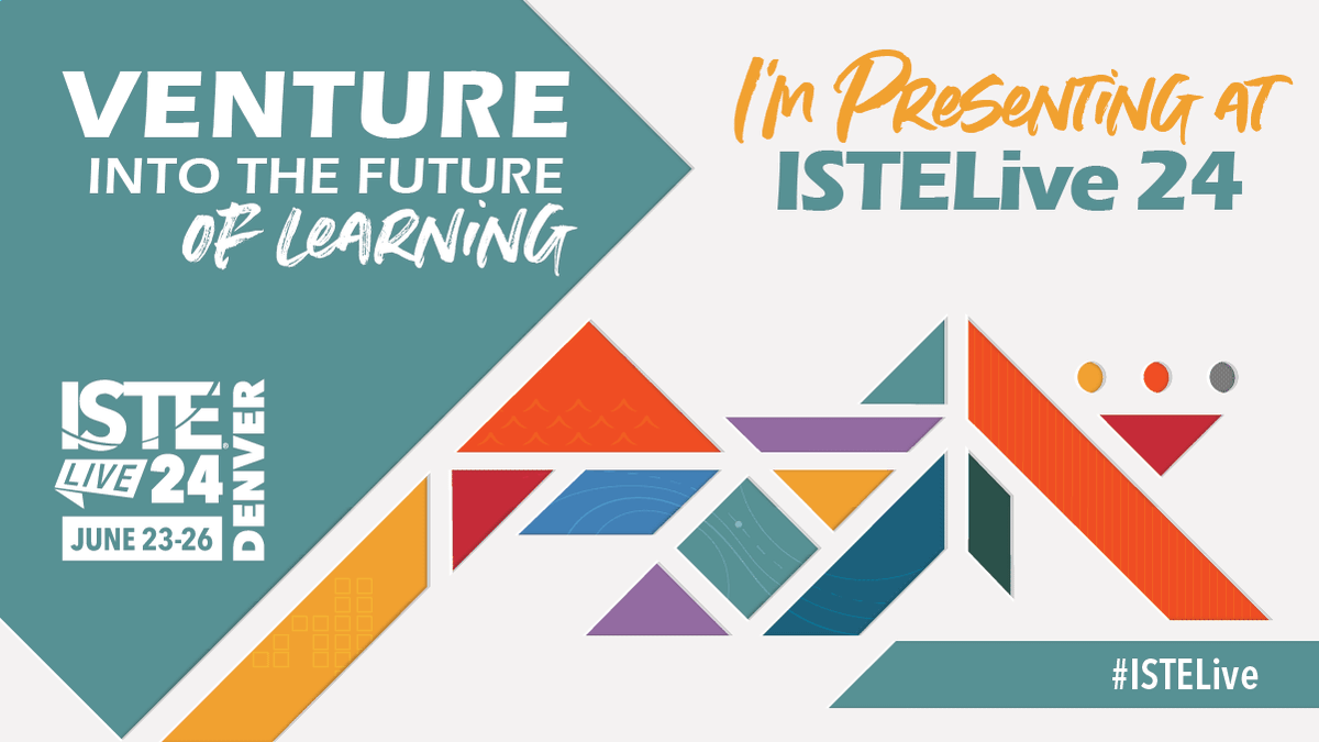 AplinEDU's tweet photo. Excited to announce I'll be presenting at @ISTEofficial conference this summer!
Can't wait to share "UDL in Action in the K-12 Classroom" with educators from around the world!
#ISTELive @NovakEducation #UDL #UDLinD5 https://t.co/I0w5b8dH3j