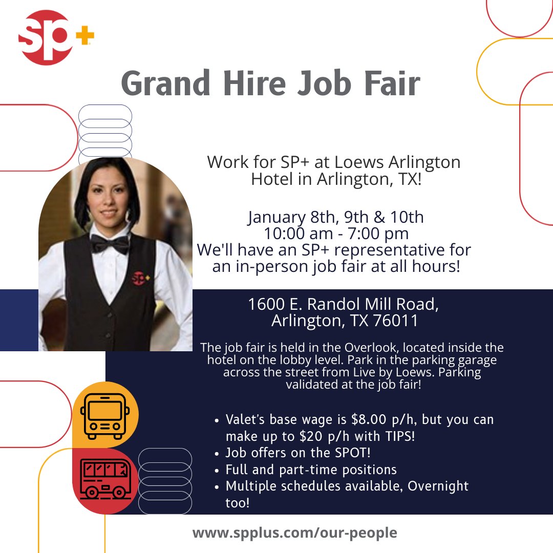 #ArlingtonTX #JobFair2024 
Apply Early: externalsp-spplus.icims.com/jobs/search?ss…