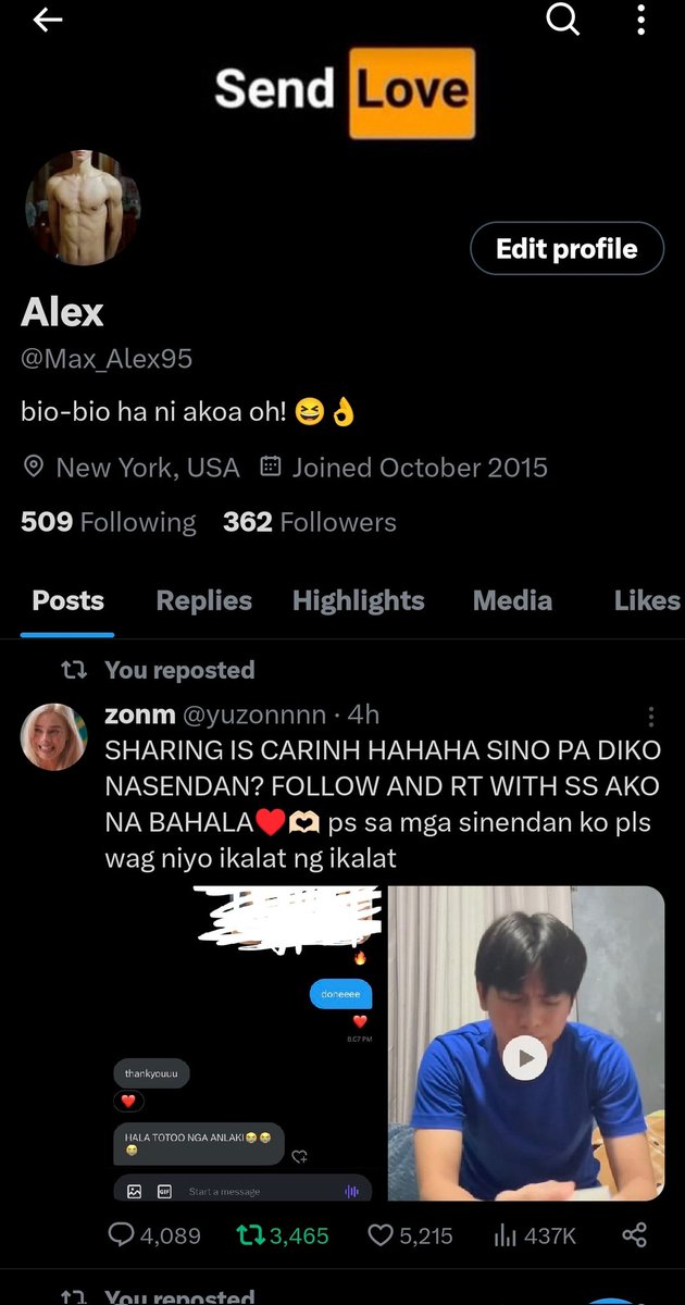 Max_Alex95's tweet photo. @yuzonnnn Done pa send na follow na din kita 😁 https://t.co/MMyAOchjtJ