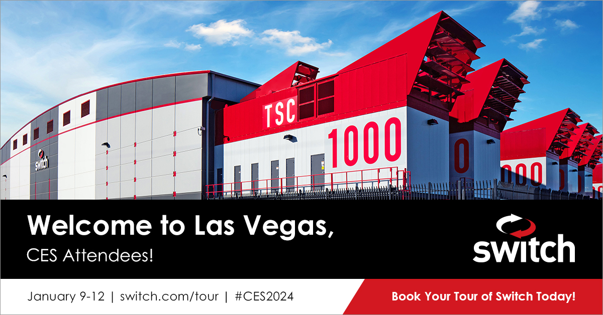 #CES2024 attendees are invited for a tour of the world's largest #technology ecosystem! See why leading enterprises and Fortune 100 companies choose @Switch to store their most mission-critical data. Book your tour of Switch's Core Campus: bit.ly/41nCtxi #CES #CES24
