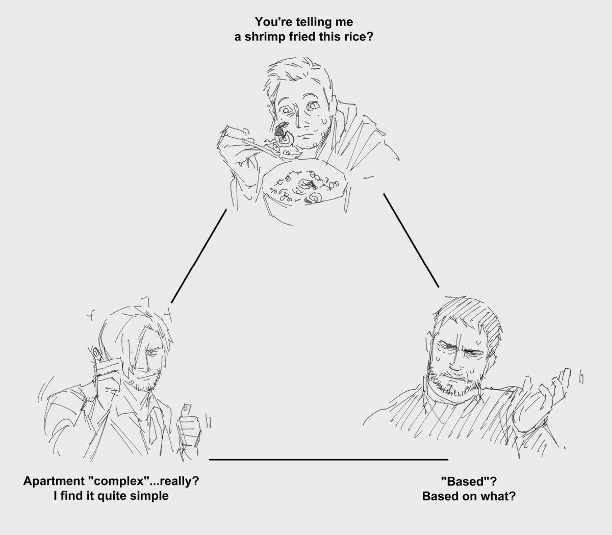 CoffeeBrownn's tweet photo. #REBHFun #Chrisredfield #LeonKennedy  #Ethanwinters hm https://t.co/U3xdC4kZH5
