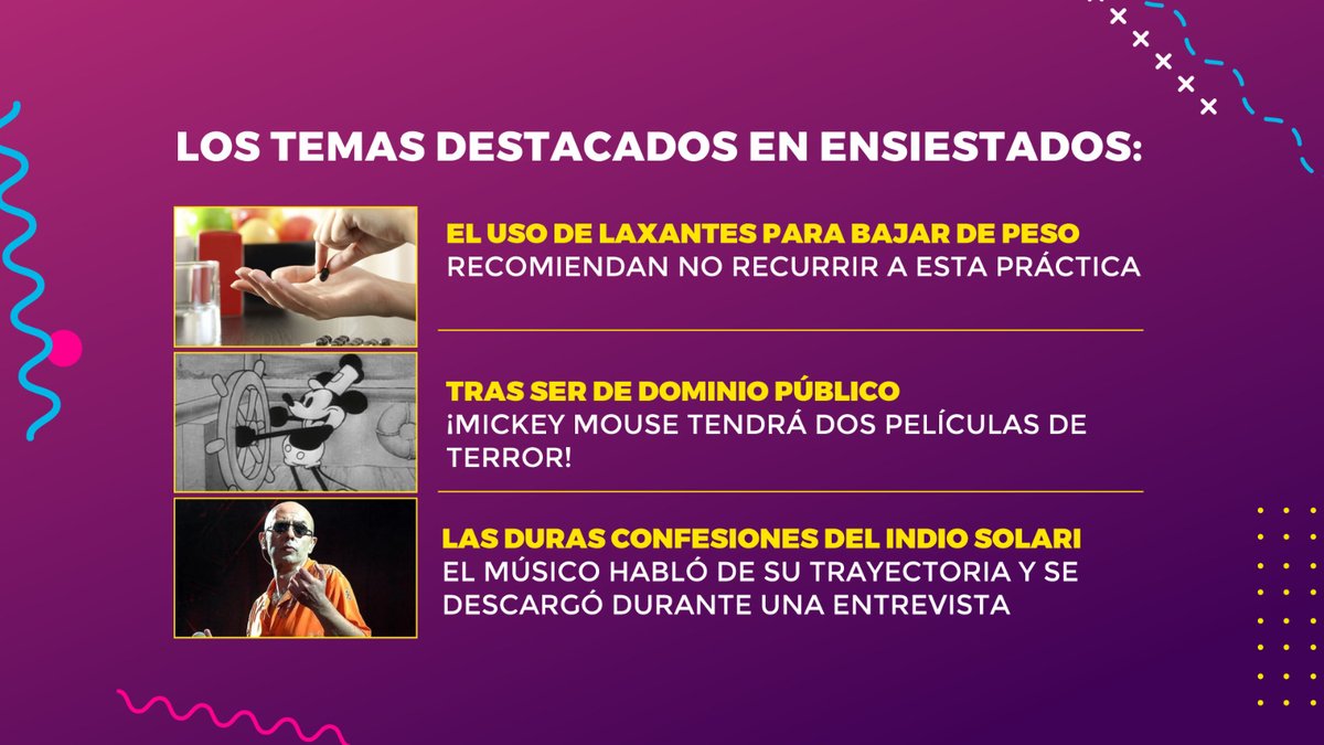 ABCDigital's tweet image. #Ensiestados

Te presentamos  los temas destacados del programa.

Con la conducción de 
@denisehutterz y @GiulianaTewes

 #ABCTVPy abc.com.py/tv