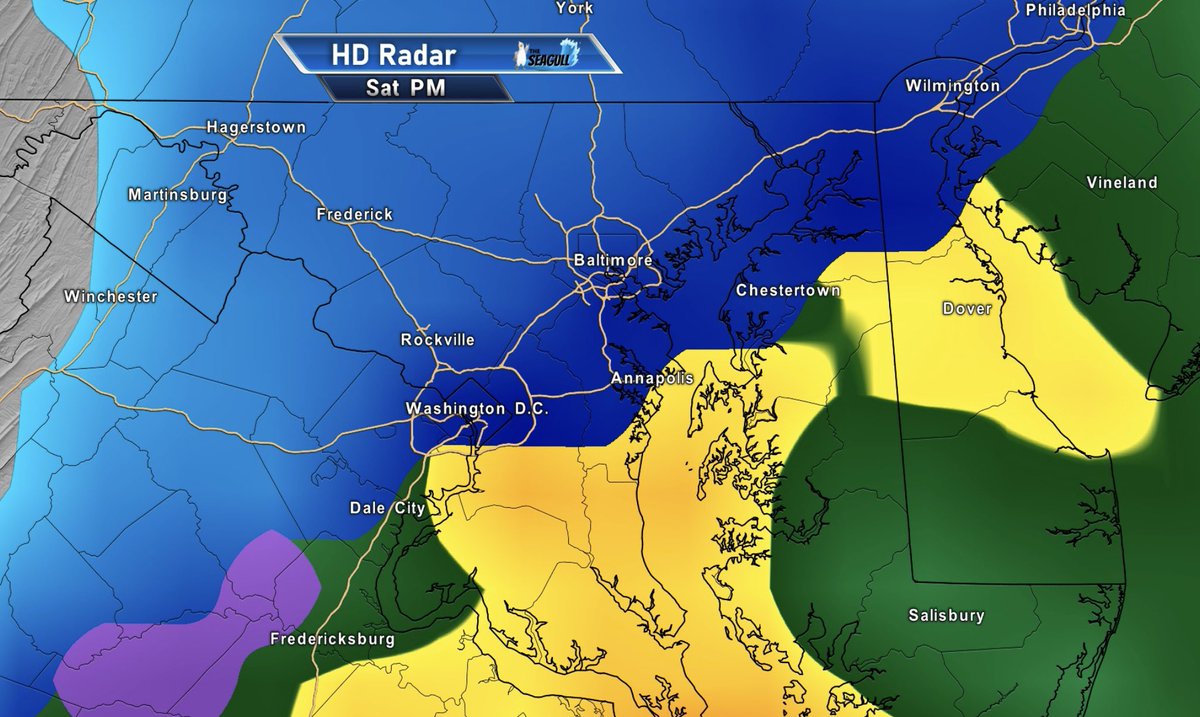 AaronS019's tweet photo. Latest GFS run for Saturday afternoon. As stated before, this is not a storm for snow. A slushy coating to 2 inches of snow at best south and East of 95. I do believe mixing will be an issue along 95 as well which limits totals there too. https://t.co/JQonCUxcUI