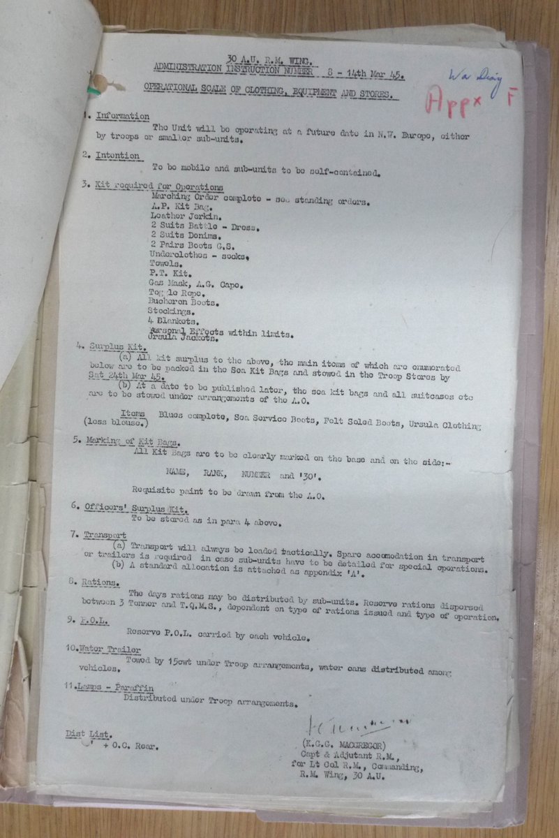 IHistorical's tweet photo. Kit list for a 30 AU 'Bootneck' heading into Germany in March 1945.
Range of gear for all weathers and occasions - including Blues (of course!)
@Commando_Ops @CommandoTRG @RoyalMarines @RMHistSociety @SiBiggs @GlobenLaurel
#WW2 #commando #bootneck https://t.co/iWdjiQdAh9