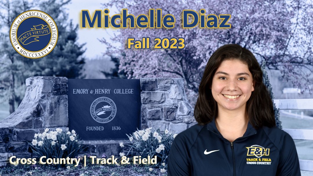 EmoryHenry_XCTF's tweet photo. Congratulations to Michelle Diaz for earning the Deanβs List honor for achieving at least a 3.6 GPA for the 2023 Fall semester!
#GoWasps | #StingersUp | #BlueCollarGoldStandard | #EHCXCTNF | #DeansList https://t.co/QOhI9k26e1