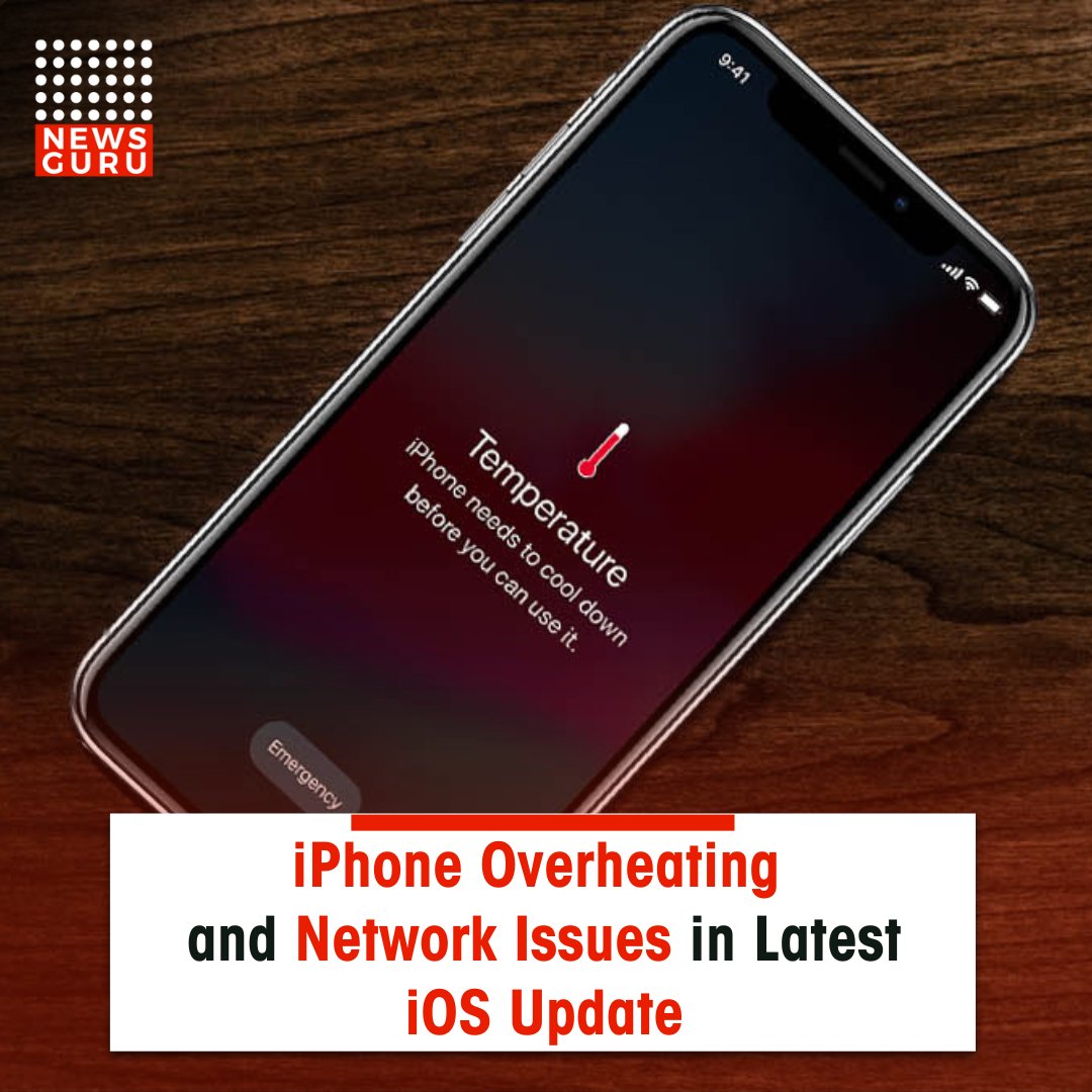 newsgurupk's tweet image. The iOS 17 update for iPhones encountered multiple issues, prompting Apple to release a fix. 

Read more: newsguru.pk/iphone-overhea…
#NewsGuru #iPhoneIssues #iOSUpdateProblems #NetworkTroubles