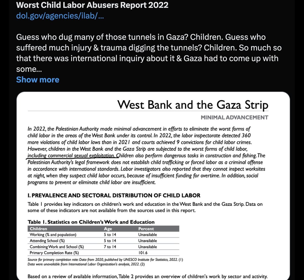 an0nygir1's tweet photo. @skjask @SydneyAnneToo Palestinians are some of the most child-abusive people in the world. And that’s without taking into consideration their using children for human shields &amp; its culture of glorifying child jihad violence &amp; child martyrdom.
https://t.co/JBfOeYo54G https://t.co/xJSOZy3HnS