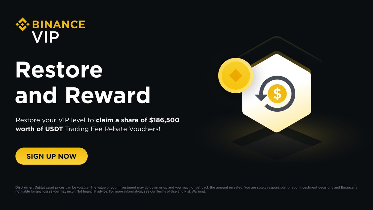 Lost your #Binance VIP status last year?

Enter 2024 as a VIP.

Trade more on Spot and Futures to restore your VIP status and claim a share of 186,500 USDT prize pool.

Learn more 👉 binance.com/en/support/ann…