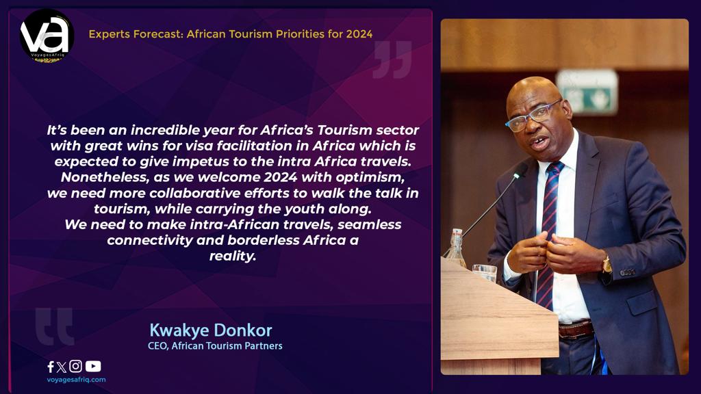 #VoyagesAfriq (@voyagesafriq) on Twitter photo #VoyagesAfriq "As we welcome 2024 with optimism, we need more collaborative efforts to walk the walk in tourism, while carrying the youth along." - CEO, <a href="/ATP2018/">Africa Tourism Partners</a>, <a href="/DonkorKwakyed/">Kwakye Donkor</a> #VoyagesAfriq "As we welcome 2024 with optimism, we need more collaborative efforts to walk the walk in tourism, while carrying the youth along." - CEO, <a href="/ATP2018/">Africa Tourism Partners</a>, <a href="/DonkorKwakyed/">Kwakye Donkor</a>