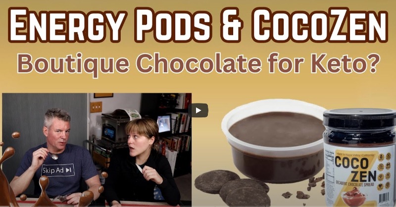 KGFoodCo's tweet photo. This just in. Check out Serious Keto reviewing our Energy Pods and CocoZen in this video. How’s the taste? Texture? Flavor? Watch it now: