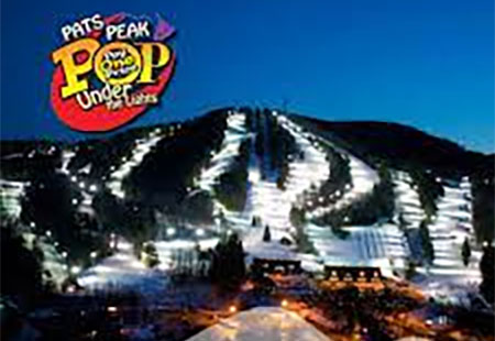 Pats Peak - Saturday Pop! Under the Lights... Saturday Nights include Rentals & Snowtubing, and an All Mountain Lift Pass. Runs to the end of the 2023-2024 season. bit.ly/3TMHjSV