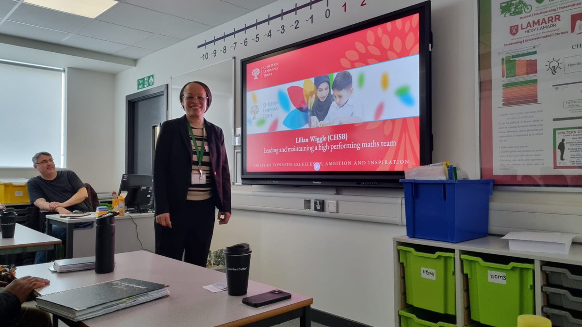 RC_Denbigh's tweet photo. A great day of CPD #CLTWorkingtogether with maths teams coming together from across the Trust @ChilternLT @ChilternTSH. Thank you @ChilternA for hosting and Lillian @ChallneyBoys, Khalid and Sabena @PutteridgeHSch for their wonderful presentations 👌 https://t.co/XN6qtuUbL2