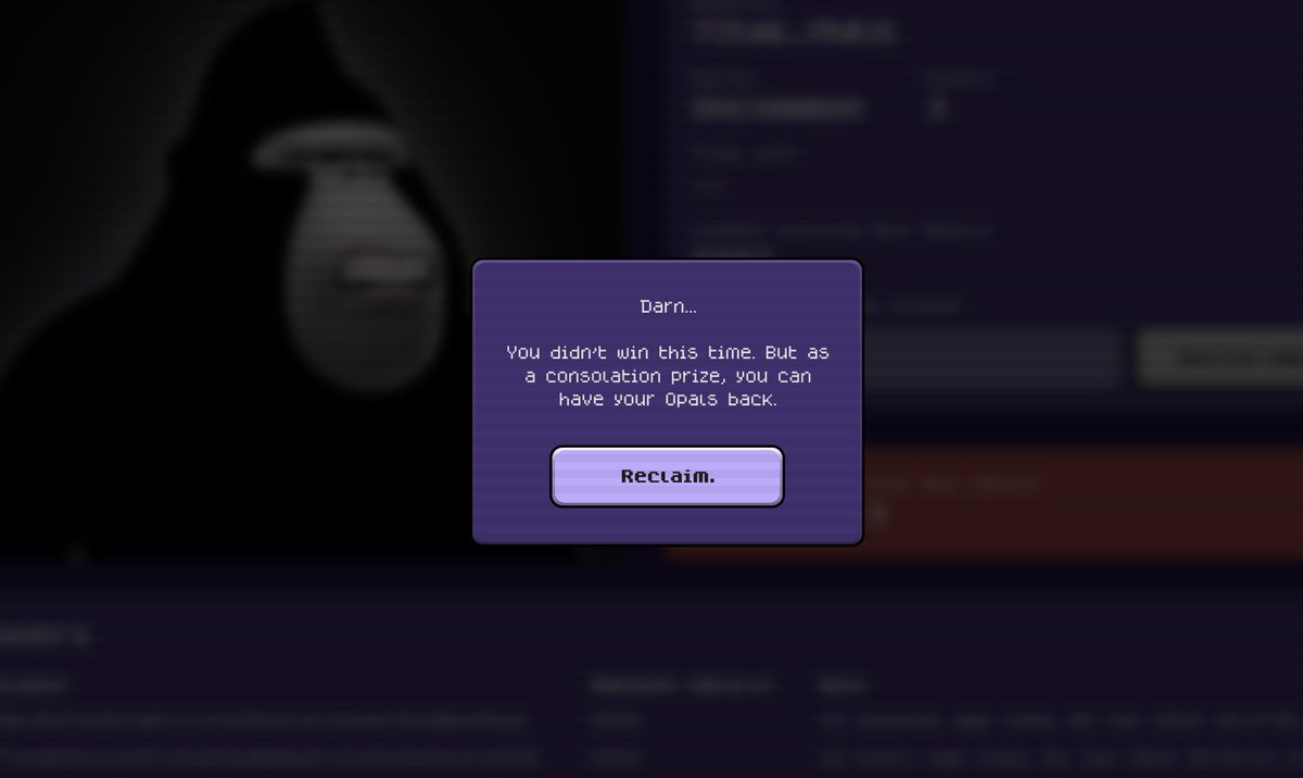 Haramebay beta test: successful.

Time to warm up those Opals...