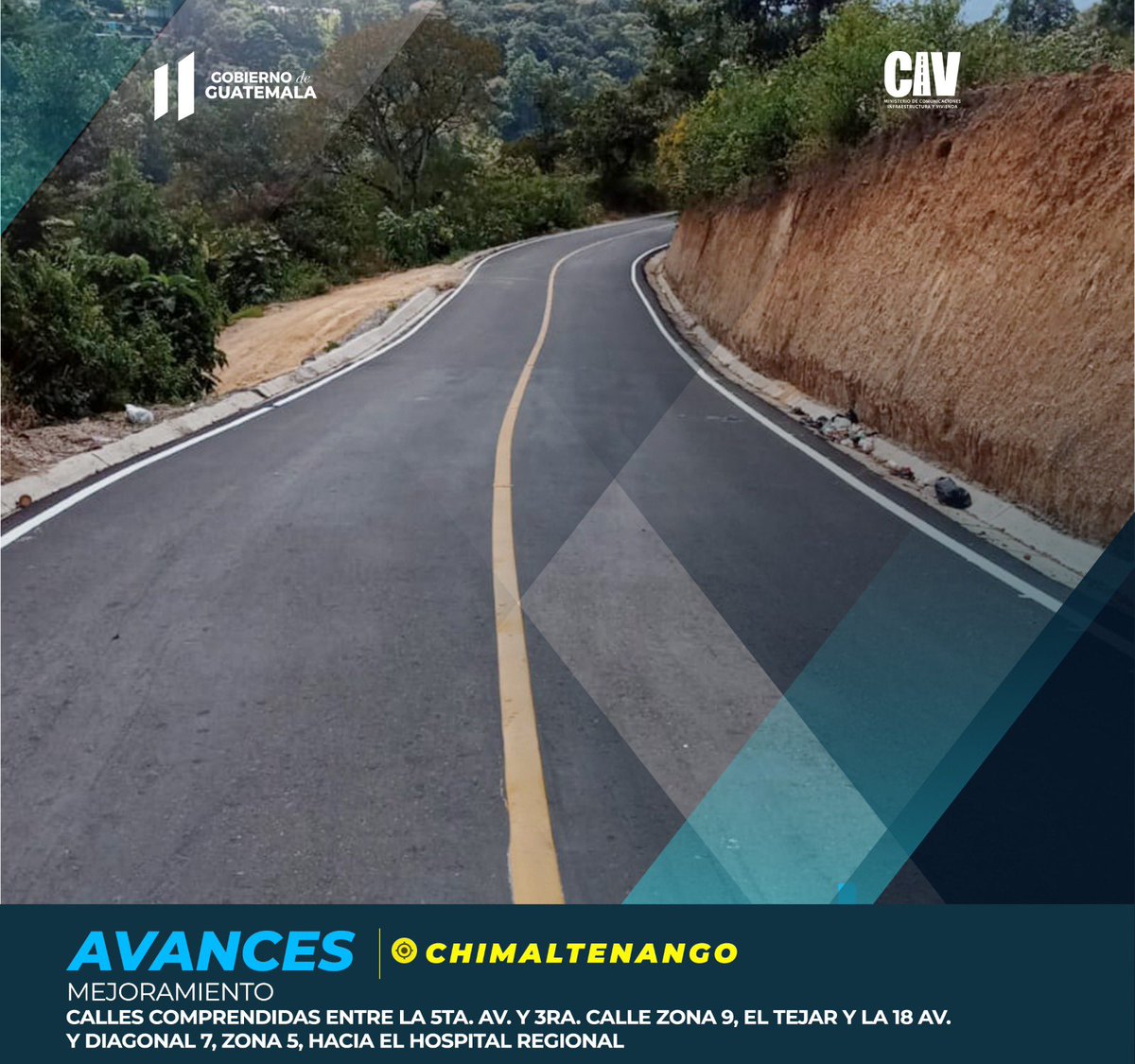 #ReporteDeAcciones | ⏩📍Continúa las labores de Mejoramiento en las calles comprendidas entre la 5ta. av. Y 3ra. calle zona 9, El Tejar y la 18 av. y diagonal 7, Chimaltenango. 🛣