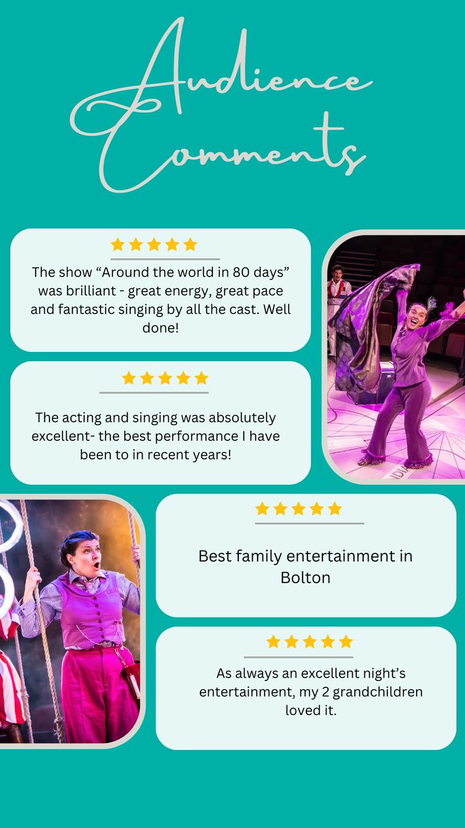 octagontheatre's tweet photo. There are only 6 performances left of our festive show AROUND THE WORLD IN 80 DAYS!

The show has been a real hit with audiences - so make sure you grab the final remaining tickets and join the race across the globe with us before it's too late https://t.co/ajuUuX4eDf https://t.co/ZwPDtHv1aS