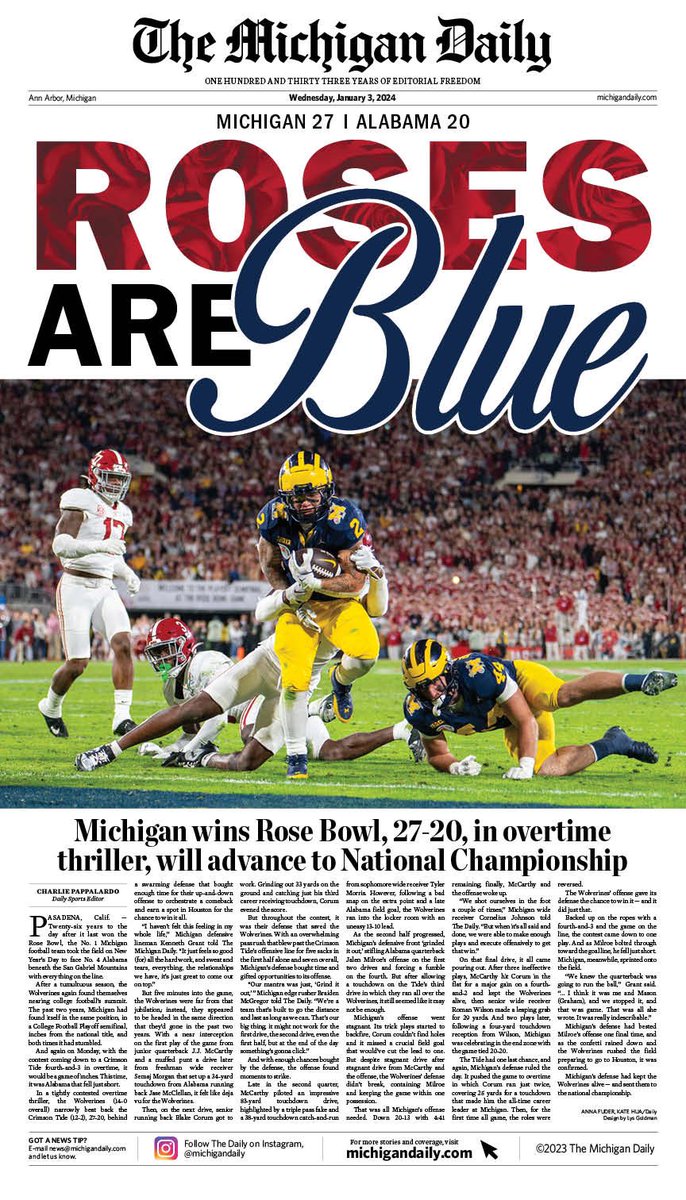 Michigan Daily Sports tweet media