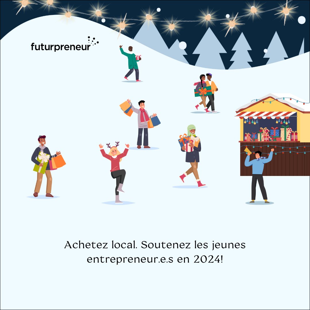 Une nouvelle année apporte de nouvelles occasions d’offrir des cadeaux uniques et abordables! Votre cadeau peut susciter de la joie et soutenir de jeunes entrepreneur.e.s. Pour en savoir plus : bit.ly/3R6h1cR 🎁🛒