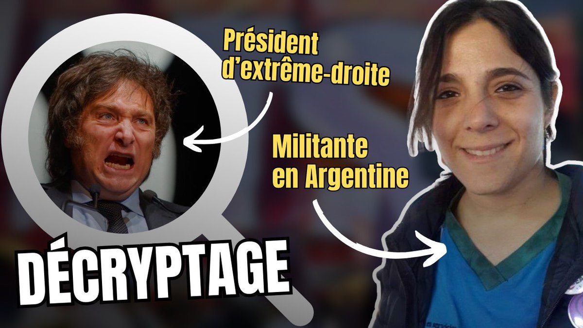📽️ OFFENSIVE DE L’EXTRÊME-DROITE ET PREMIÈRES RÉSISTANCES EN ARGENTINE : DÉCRYPTAGE 

➡️ youtube.com/watch?v=WZwPb4…

Moins d’un mois après l’investiture du nouveau président d’extrême-droite en Argentine, des grandes manifestations se sont organisées contre les violentes attaques du