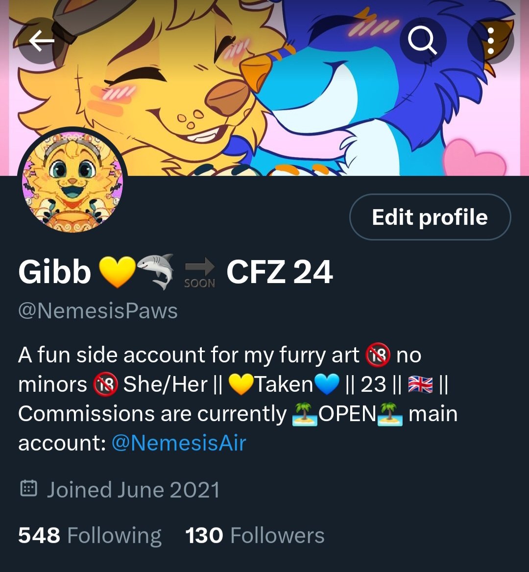 For those that are interested in my furry art and fursuit pics then follow me on ✨️@NemesisPaws✨️

I'm keeping this account for my professional work