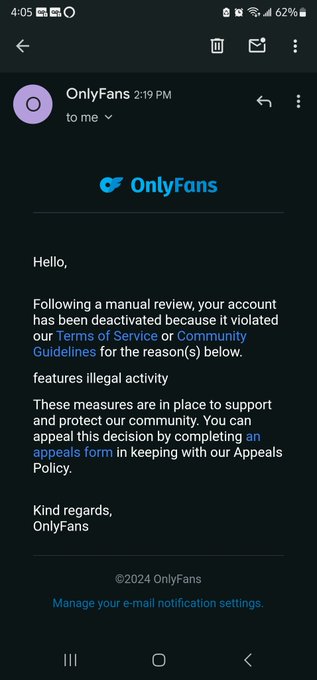 Someone thought I'd just click the verification link and they can impersonate me on Only Fans. I know