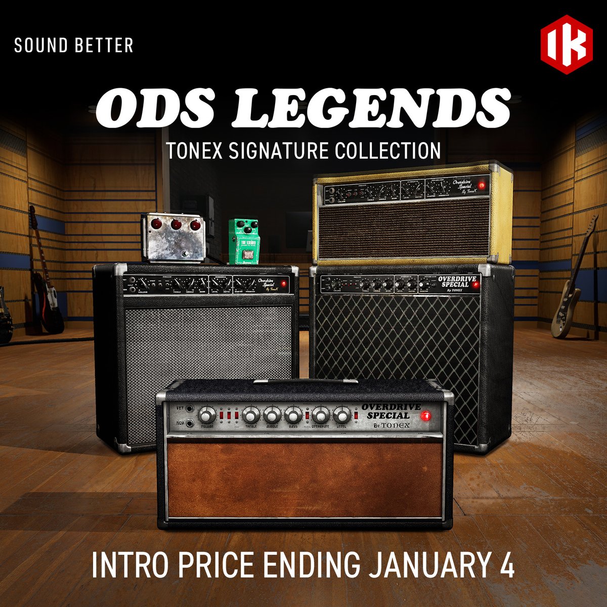 ikmultimedia's tweet photo. ODS Legends is a collection of 20 Tone Models recreating gear that could be considered "vintage treasures". 

Grab your treasures now at their best price. Intro pricing ends tomorrow. https://t.co/31COXBu3bU https://t.co/obwWlQSXds
