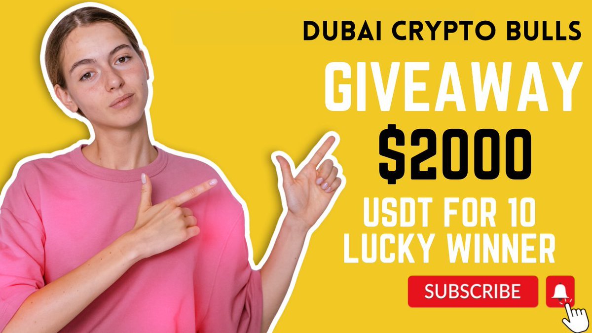To Celebrate Happy New Year , we're Hosting a $2000 #USDT giveaway! 10 Lucky Winners Will Each Receive $200 #USDT! Winners Announced 10th January 

🚨Rules:

1️⃣Follow : <a href="/Dubai_Bulls/">Dubai Crypto Bulls || AMA + Space 🚀</a>
2⃣ Like &amp; RT
3️⃣ Comment And tag Three  Friends