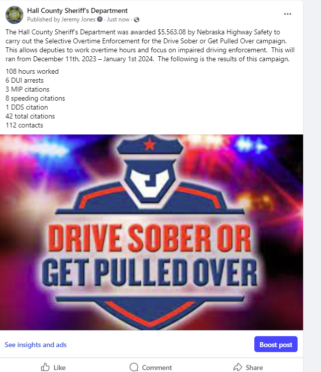 Hall County Sheriff's Department tweet media