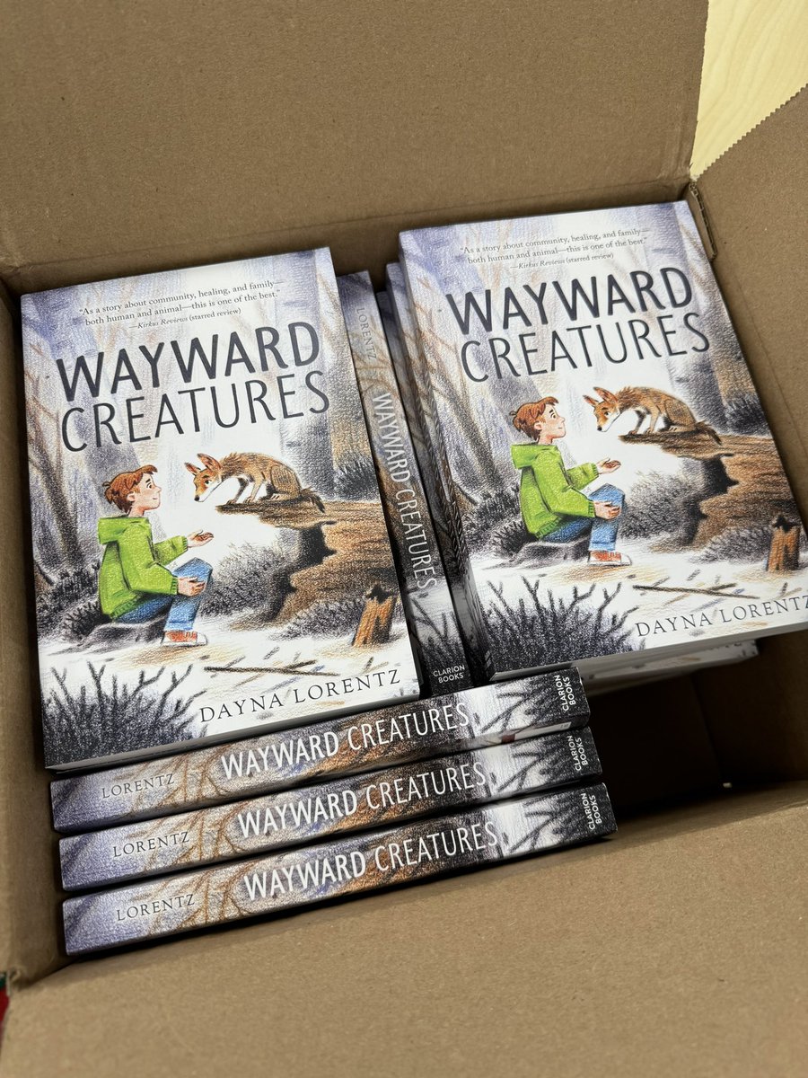 Yay! Awesome book mail! 
Look how beautiful they are! 🤍 I am so excited to show my students!! Thank you!! @DaynaLorentz #WaywardCreatures 
#novelstudy #BookRecommendations