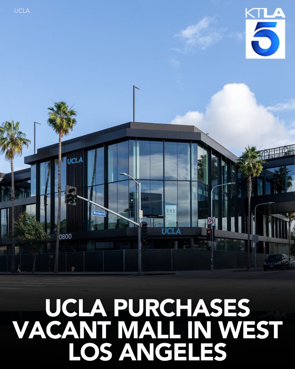 KTLA's tweet photo. The Westside Pavilion on Pico Boulevard will have a new life in academia thanks to UCLA. https://t.co/I64bkTQ2T8 https://t.co/92mZfu366W