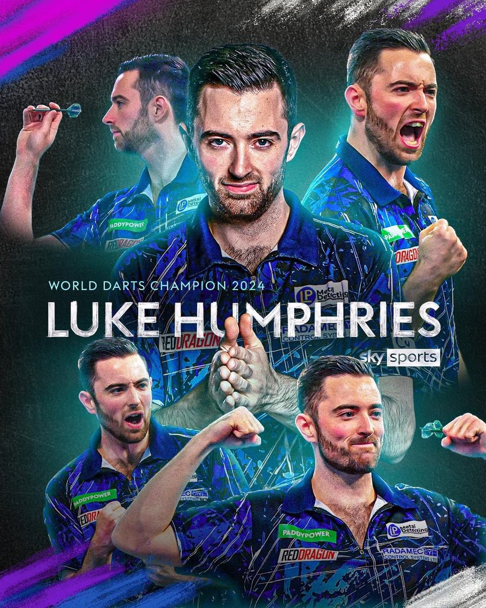 billywoolacott's tweet photo. WHAT A FINAL THAT WAS!👌🏼🎯
Both players were amazing! 😁
Happy for @lukeh180 after becoming the World Number 1, he deserved to be the World Champion! 🏆
@LukeTheNuke180 Remember the name, he will be back! 🤝🏼
Also final game calling and refereeing for Russ Bray!🎤 @SkySportsDarts https://t.co/5SGQGprwdv