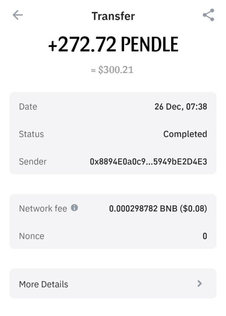 bank_sidra's tweet photo. Inscrivez vous et bénéficiez de 300$ transférable sur finance
Pendle Coin Airdrop est en direct, cliquez pour réclamer 300 $ de Pendle maintenant. Rejoignez-nous avec ce lien :https://t.co/YPpNTKmicg https://t.co/9pNuDh5ARd