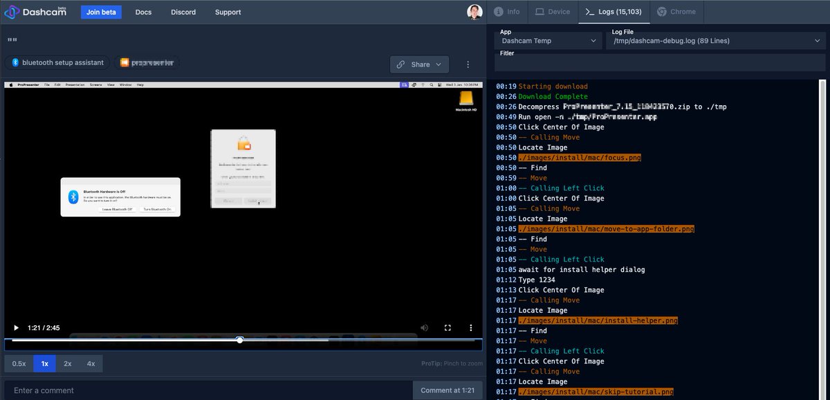 j3nnings's tweet photo. A ton of progress today on our new testing platform for desktop apps powered by @dashcamapp!
- Colorized Mocha Output
- Colorized Debugging Output
- GitHub Runner Output
- Integration with Testrail
#testing #e2e #testrail https://t.co/2rx50FDKdX