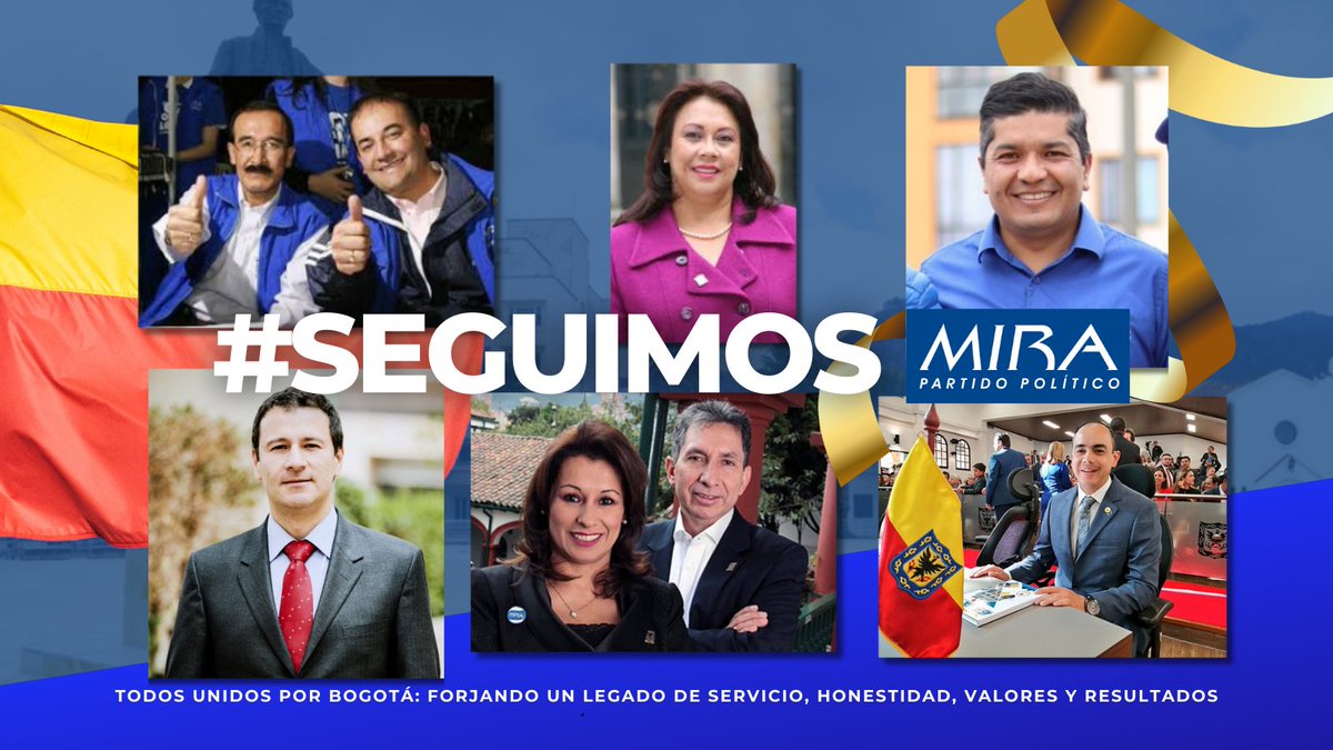 SamirBedoya's tweet photo. En los 23 años del @PartidoMIRA en el @ConcejoDeBogota de Bogotá, hemos sido un símbolo de honestidad, valores y resultados. 

Como nuevo concejal, junto a mi compañero de bancada @Fapuentess, nos enorgullece seguir este legado, asegurando que Bogotá y sus ciudadanos siempre estarán en buenas manos.