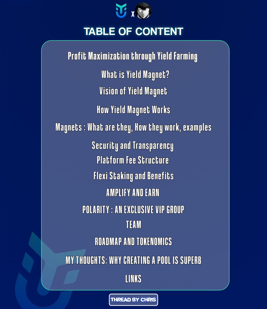 Kreatorchris's tweet photo. Below is the Thread Overview so you don't get lost while navigating this #MagnetThread
Take a sit, this would be a bit lengthy, but I'll spare you all the unnecessary details.
Done, now let's dive deep on the amazing benefits @YieldMagnet brings to #DeFi https://t.co/TBlwmoSlpF