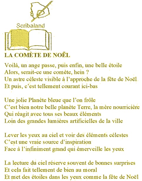 scribaland's tweet photo. #Scribaland LA COMÈTE DE NOËL
Un ange passe, puis une étoile!#chants #chante #chanter #read #lire #chroniquelitteraire #chroniqueslitteraires #clubhouse #compose #composer #compositeur #compositeurs #composition #compositions #compositrice #compositrices #web #traineeship #relire https://t.co/DxkV5hZPxi