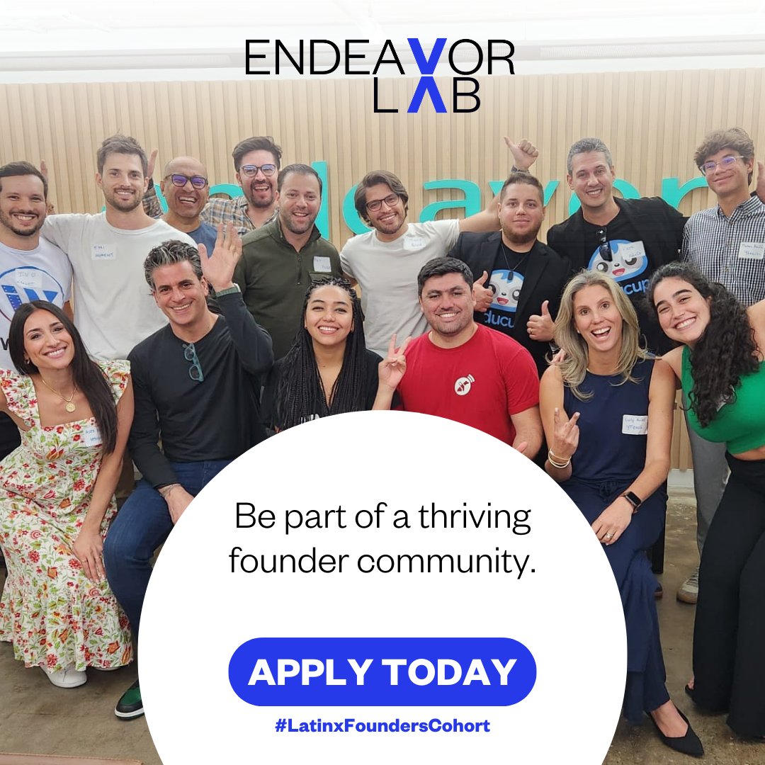 EndeavorMIA's tweet photo. New year! New cohorts!🆕

Applications for our 2024 Endeavor #ScaleUp 
https://t.co/paR0PyJIU8

and #EndeavorLAB cohorts are now open!  
https://t.co/uaq7xQyDL7 https://t.co/0NHmBMFhbL