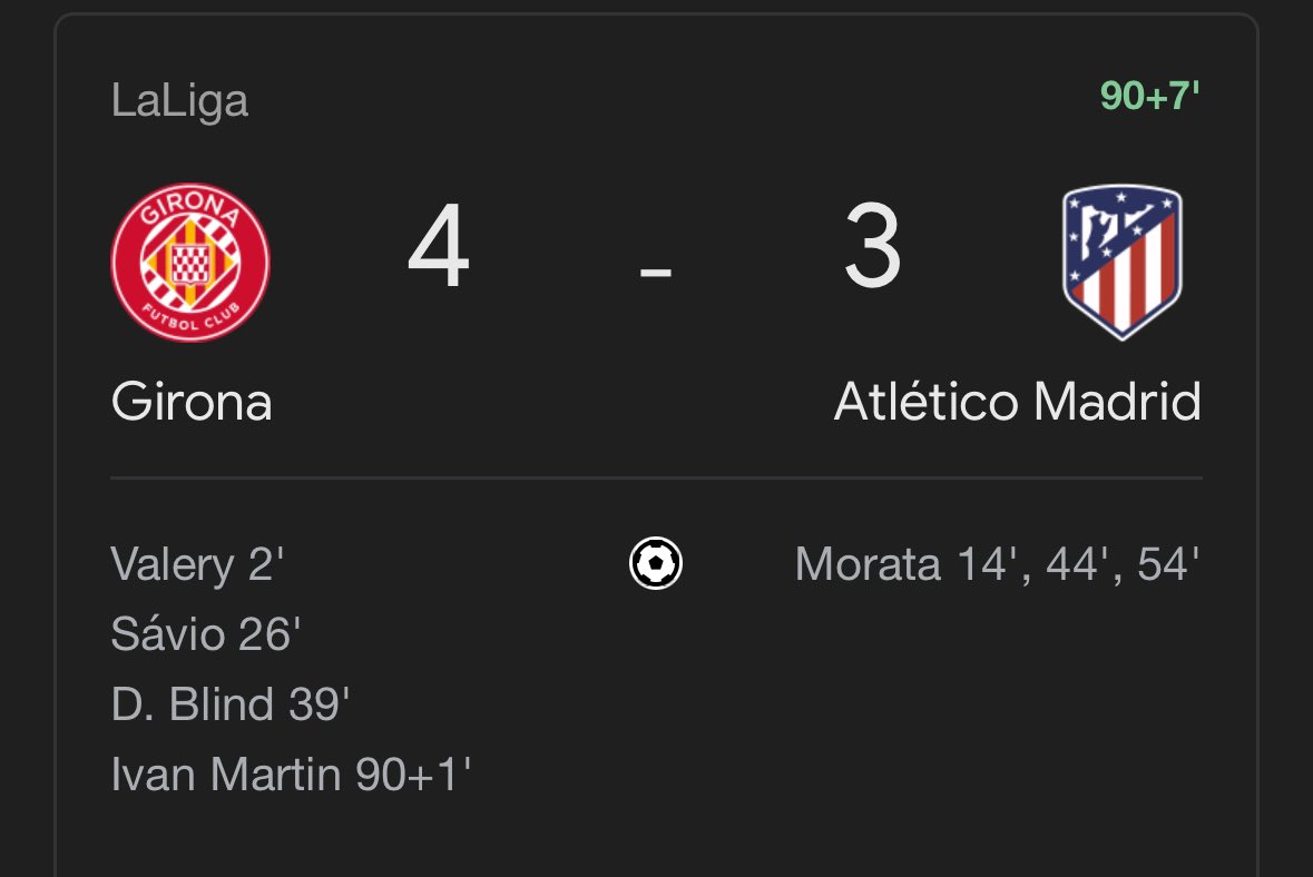 YihiRM's tweet photo. Lo que esta haciendo este año el Girona es impresionante. Que barbaridad. Para quitarse el sombrero 👏🏻 https://t.co/qsNVzrvJYt