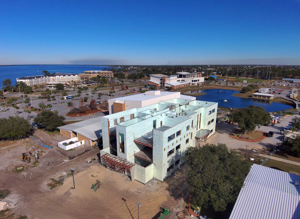 FLA_Architects's tweet photo. Check out these beautiful views of the construction of the new @GCSC1957 Gulf Coast State College STEM building! This 42,400 GSF state-of-the-art building will include a variety of laboratories, classrooms, test and evaluation rooms, lockers, and more. #progress #STEM https://t.co/Ahxf8QQ10e