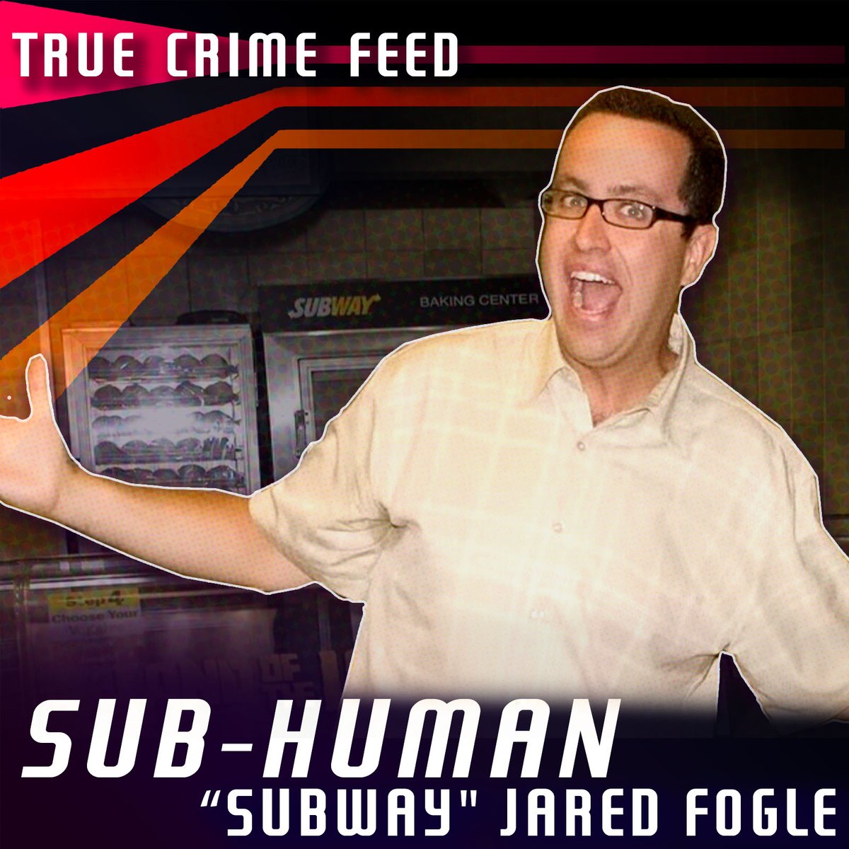 Subway spokesman Jared Fogle became an American folk hero when he shared his triumphant weight loss transformation. But in 2015 he made headlines for being a sub-human... #TrueCrime Listen on Spotify, Apple Podcasts, or wherever you get your podcasts 🎧 linktr.ee/truecrimefeed