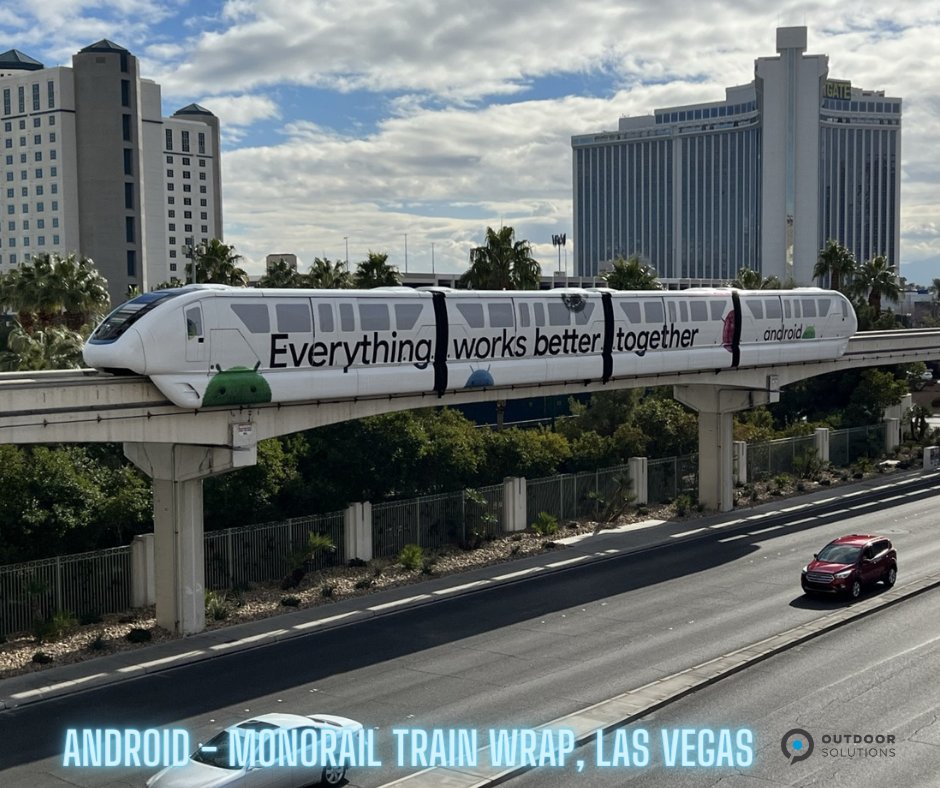 Brands Capture Attention with Las Vegas Monorail Train Wraps