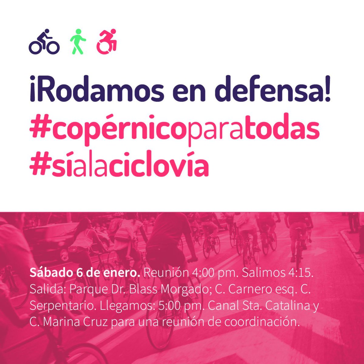 Gente de GDL, este sábado toca rodar y defender la ciudad.
Una vez más el egoísmo de unos pocos se opone a que la ciudad sea segura para todas las personas. 

¡Alcemos la voz! No dejemos que <a href="/ZapopanGob/">Gobierno de Zapopan</a> se deje amedrentar. ¡Que siga la obra! 
#SíALaCalleCompleta 
#SíALaCiclovía