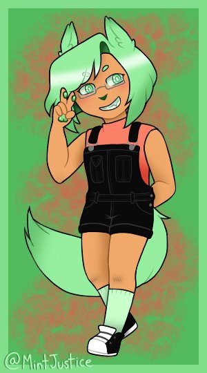MintJustice's tweet photo. Finally crawling up from the depths to bring forth some very recent art! Well, more of a comparison! My old sona design back from 2020 versus the redesign of this year!! :D I'm so happy with how they turned out! https://t.co/yoIVc5uhjJ