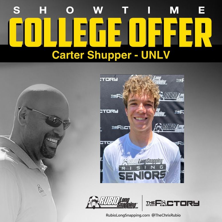 SHOWTIME!!!

Rubio Long Snapper Carter Shupper (CA, 2024) has picked up an offer to...

rubiolongsnapping.com/player-ranking…

#RubioFamily | #TheFactoryJustKeepsOnProducing